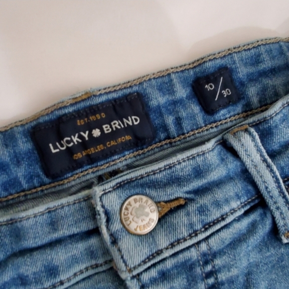 Lucky Brand Bridgette Skinny High Waist Crop Ankle Cotton Stretch Denim Jeans 30 - Picture 3 of 5